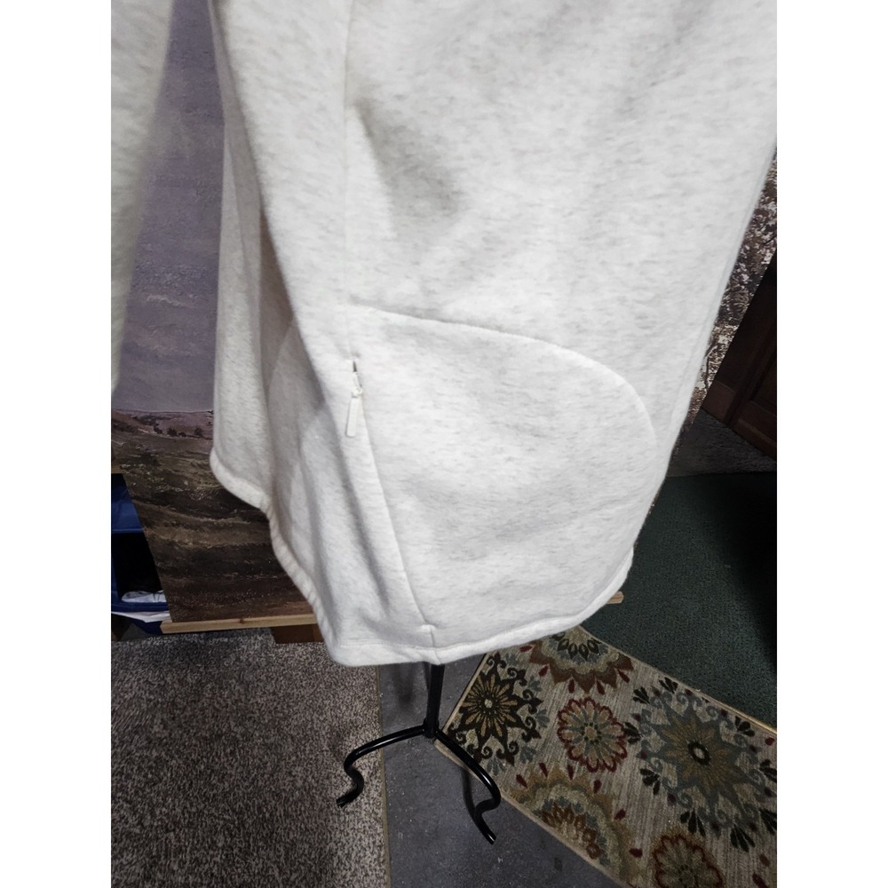 Athleta Women XL Beige Karma Sweatshirt Pullover Tunic Top Jacket Shirt - Picture 10 of 11